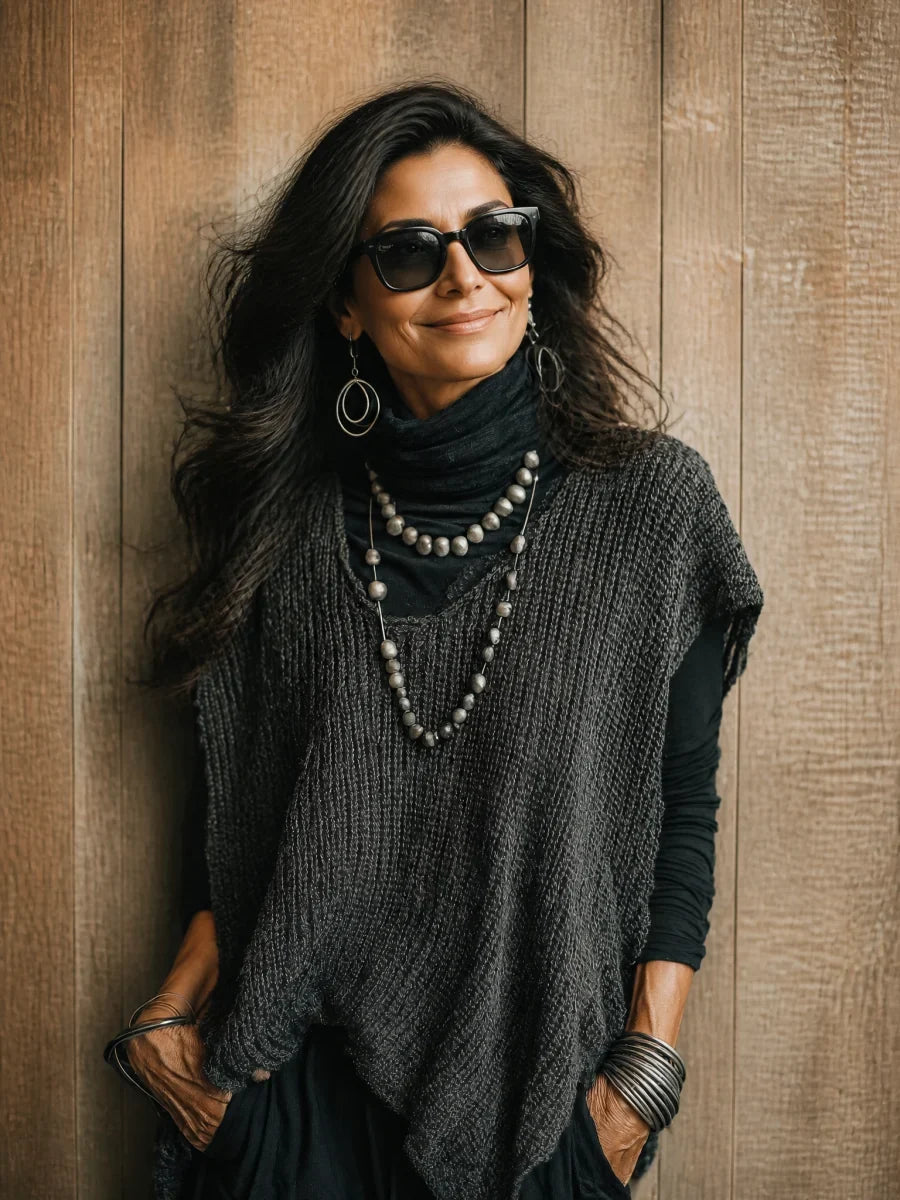 Sleeveless Knit Sweater