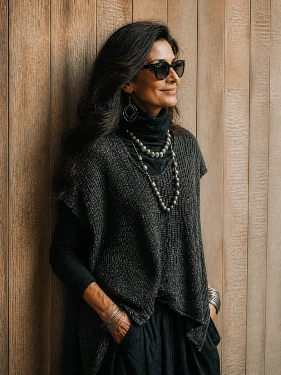 Sleeveless Knit Sweater