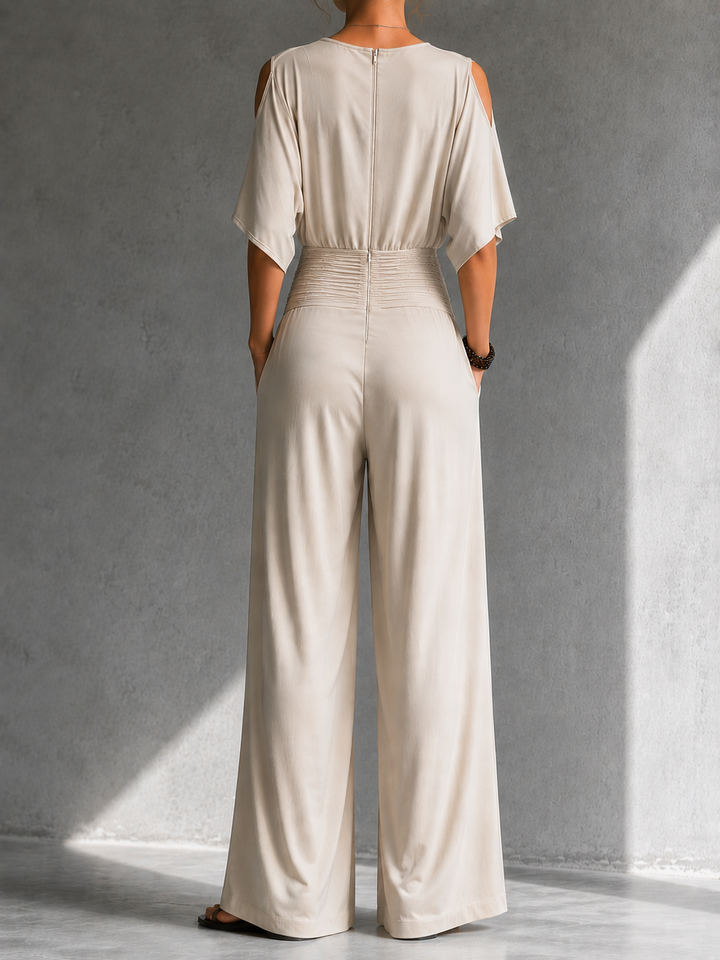 Elise™ — Wide Leg Wrap Jumpsuit