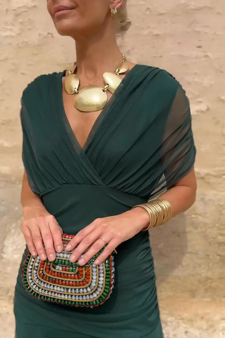 Alison™ | Elegant V-neck Fantasy Party Maxi Dress