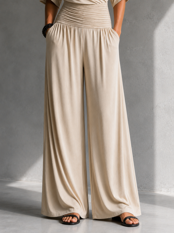 Elise™ — Wide Leg Wrap Jumpsuit