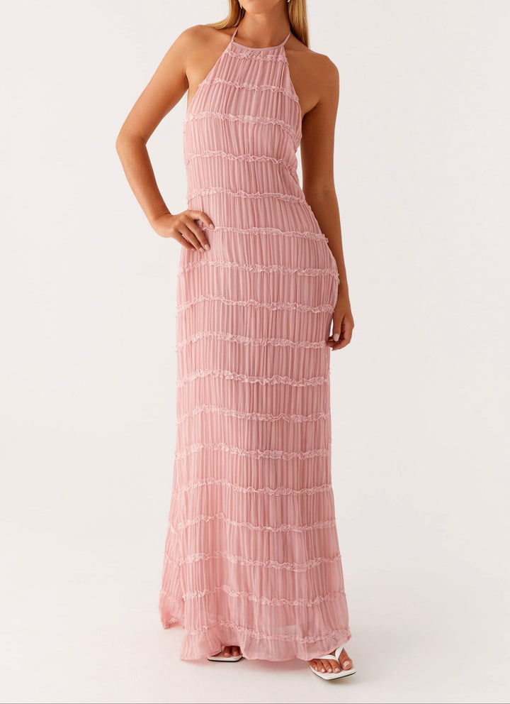 Jolene™ | Elegant Halter Maxi Dress