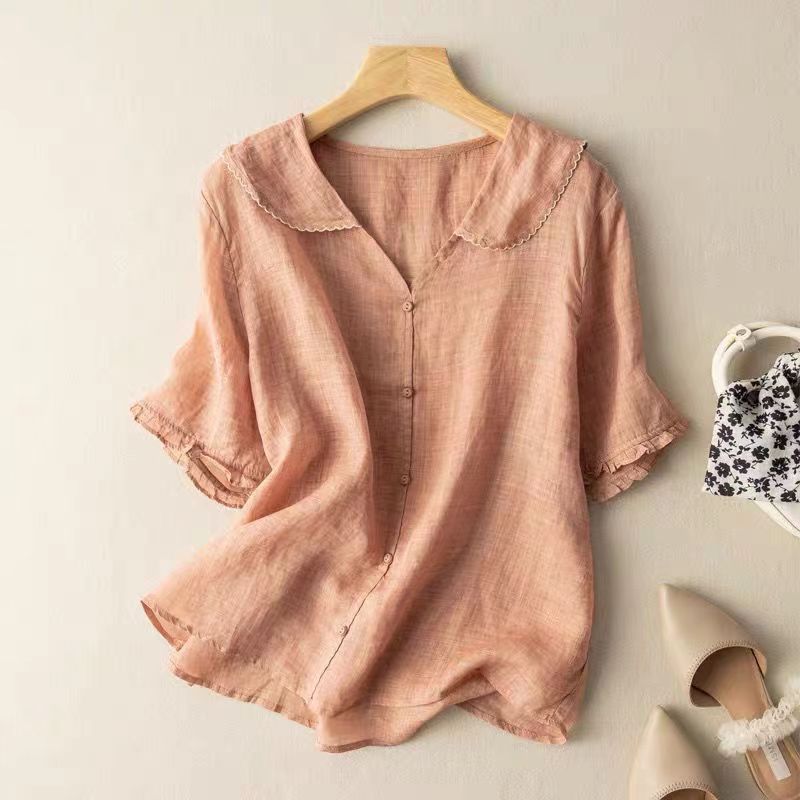 Kristi™ | Vintage Blouse with Button Detail