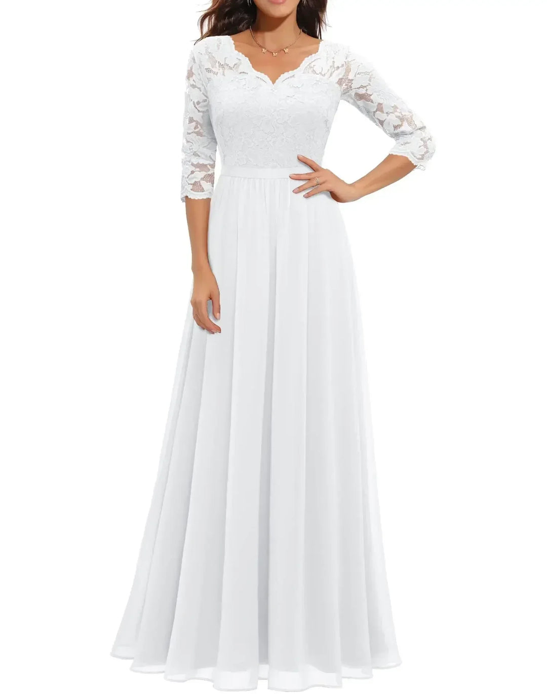 Diane™ | Women’s Elegant Lace Long Dress