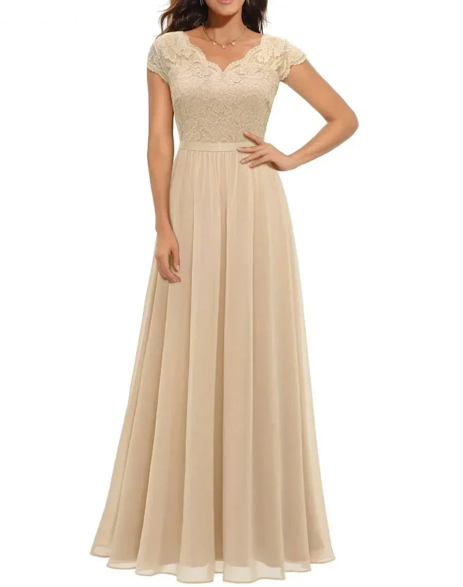 Diane™ | Women’s Elegant Lace Long Dress