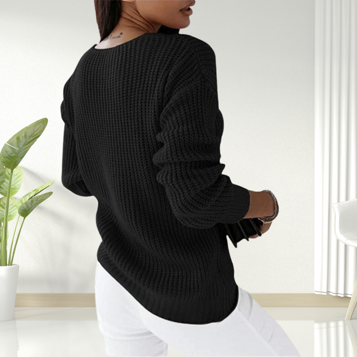 Oriana | Comfy V-Neck Sweater