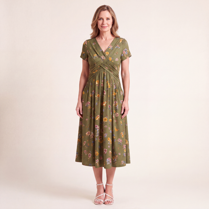 Lover - Floral Twist Waist Dress