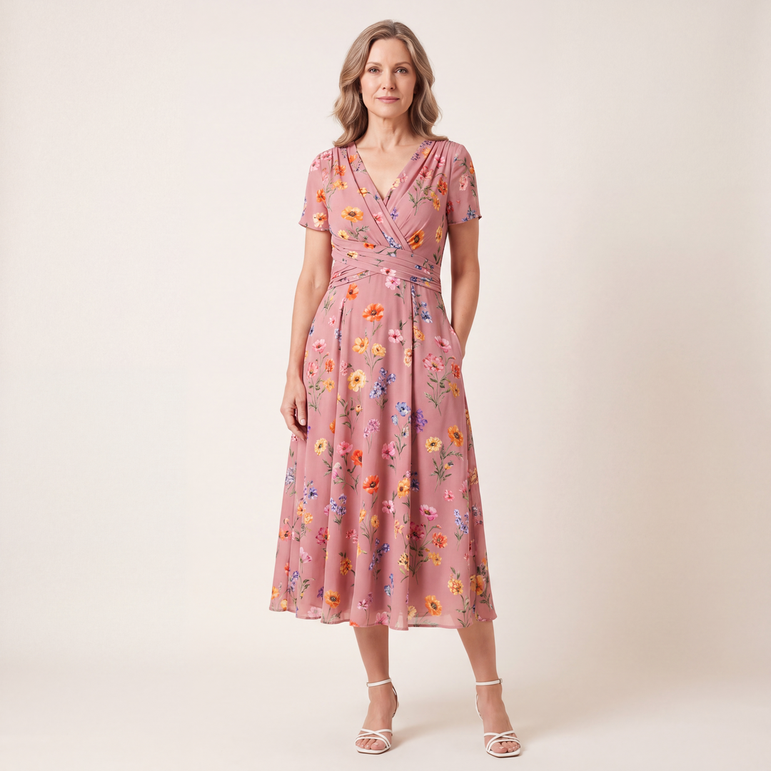 Lover - Floral Twist Waist Dress
