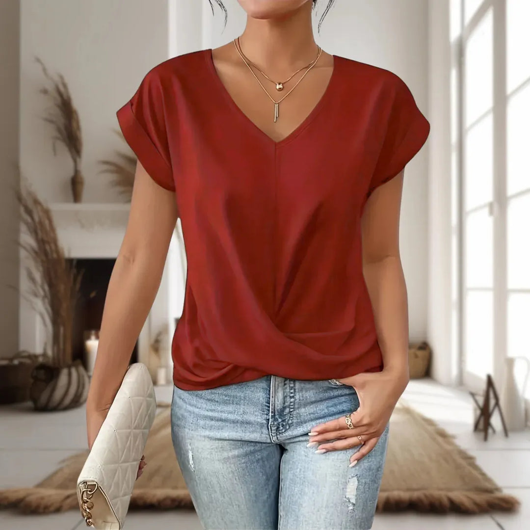 Elle™ | Casual Sweetheart Neck T-Shirt